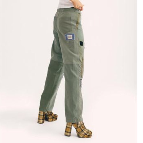 NWOT Free People Riley V Bodega Bag Trouser Z22-10 - Picture 2 of 7